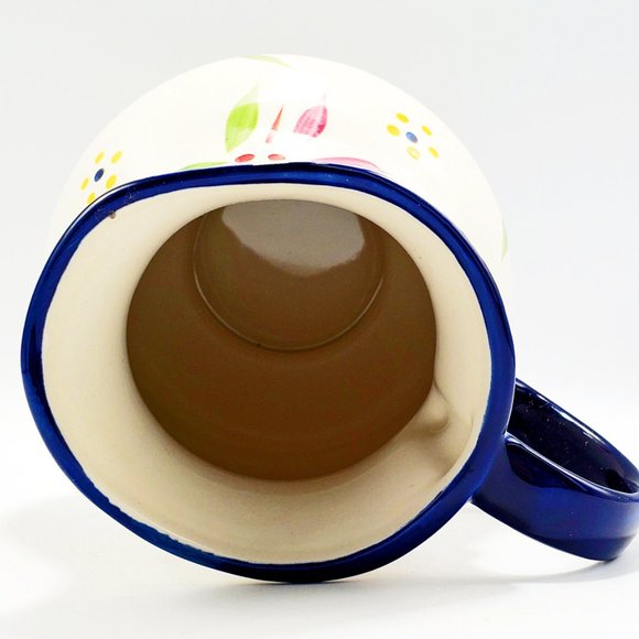 Temptations by Tara Old World Blue 18 oz Pitcher Ceramic Micro & Oven Dishwasher - Picture 4 of 6